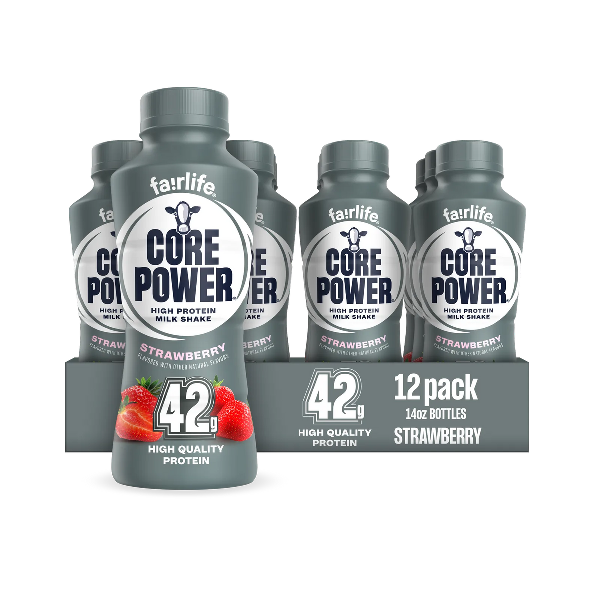 Strawberry High Protein Milkshake