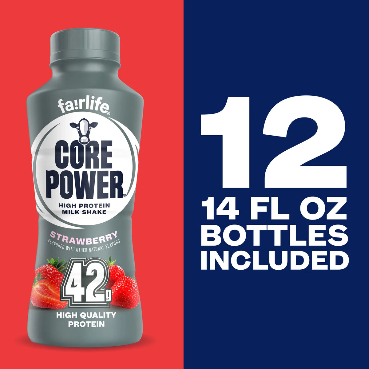 Strawberry High Protein Milkshake