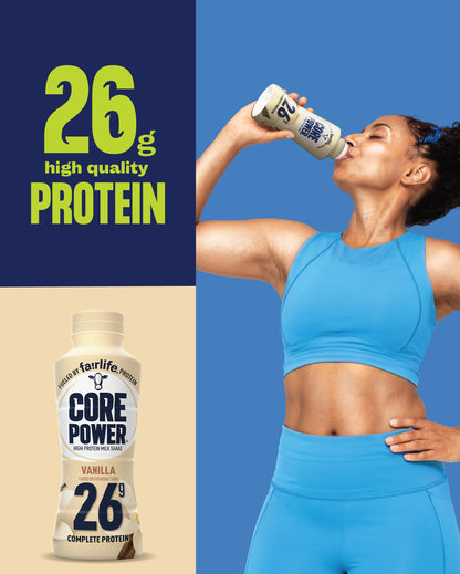 fairlife Core Power 26g high quality protein shake 14 fl oz (pack of 12); Vanilla