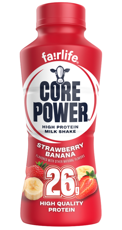 Strawberry Banana High Protein Milkshake