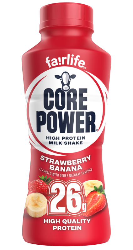 Strawberry Banana High Protein Milkshake